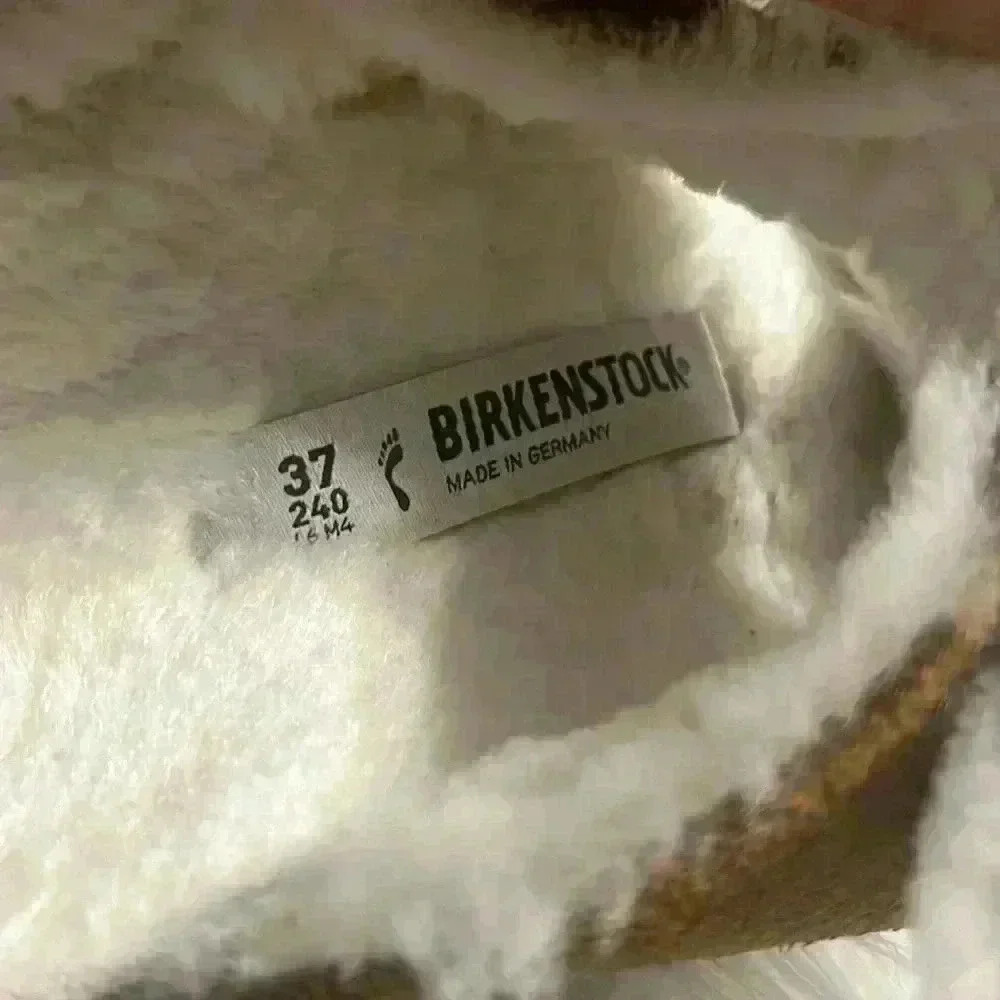 Birkenstock Womens Arizona Shearling Suede Leather Mink - Picture 8 of 10